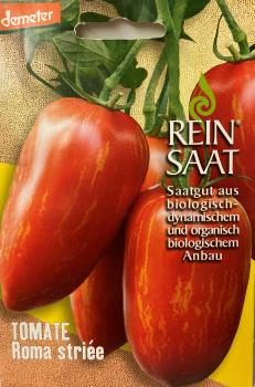 Tomate Roma striée - ReinSaat Saatgut - Demeter aus biologischem Anbau